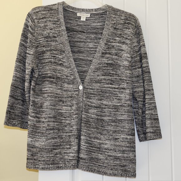 Coldwater Creek Sweaters - Coldwater Creek 3/4 Sleeve 1-button Cardigan XL